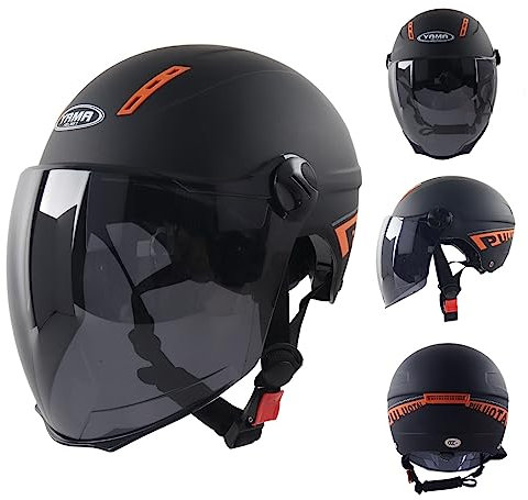 Facynde Integralhelme - Stoßfeste Halb- und Integralhelme für Motocross | Motorrad Moped Street Bike Racing Sturzhelme 3C zertifizierte, sichere Integralhelme für Radfahren Motocross