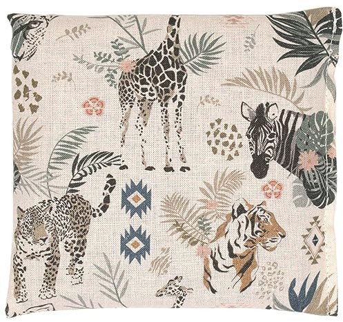Bio-Körnerkissen 12x12cm - Bio Füllung & Bio Stoff Wilde Tiere - Wärmekissen & Kältekissen