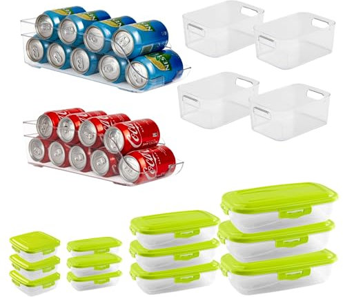 Recipientes alimentos tapers para comida tupper plastico para nevera organizadores resistentes nevera portalatas quesera Apto microondas y lavavajillas