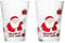 Ritzenhoff & Breker Santa Family Winter 2er Set Glühweingläser I 240ml, H 11cm I Teeglas mit Weihnachtsmanndekor in Rot & Weiß I Weihnachtsglas für Kaffee, Eierlikör & Co an Nikolaus & zum Advent