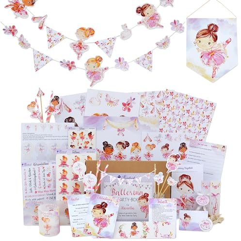 Feenstaub Kindergeburtstag Mottobox, Ballerina Geburtstag, Geburtstag Deko, Party Set Kindergeburtstag, Ballerina Tortendeko, Ballerina Deko, Mottoparty Ballett, Party Deko Set