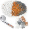 Anti Calcaire pour Douche, Filtre anti-calcaire,12 Paquets Pommeau Douche Anti Calcaire Remplacement, Minérale Balles à Douche,Ions Négatifs Minérale Balles de Douche (3 Couleurs et 4 Tailles)