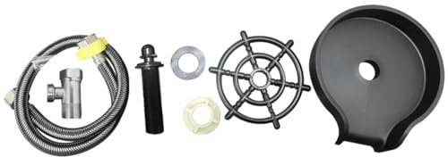 Hsthe Sea Glass Rinser for Kitchen Sink,Bottle Washer Cleaner Powerful Jets Stainless Faucet Glass Cup Rinser Kitchen Sink Accessories for Home Bar (Black)