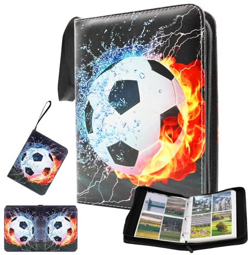 Fussball Karten Sammelalbum 50 Seiten 400 Sammelalbum Fußball Karten Fußballkarten Kartenhalter Kinder Erwachsene Matchattax Sammelmappe Sammelkarten Album Fussball Fußball Sammelalbums