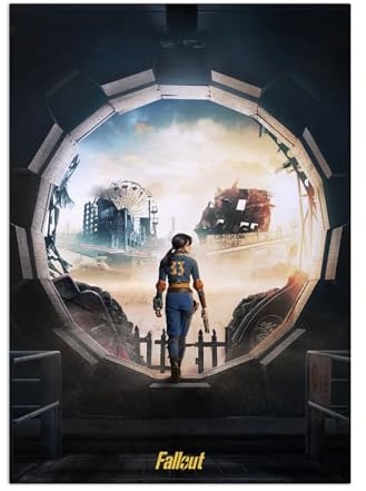 Displate Offiziell Fallout MetallPoster Magnetische Befestigung Inklusive Lizenziert Bilder Hochwertiges Poster Fallout Key Arts - Lucy MacLean Poster 45 cm x 32 cm