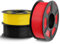 TECBEARS PLA+ Filament 1,75 mm Bundle 3 KG, Verstärkt Zähigkeit PLA Plus 3D Drucker Filament, Maßgenauigkeit +/- 0,02 mm, 3 Spulen, 1kg pro Spule (Schwarz, Rot, Gelb)