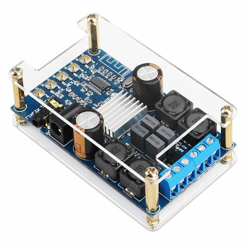 TPA3116 Bluetooth Digital Power Amplifier Board Stereo 2x50W DC4.5-27V AMP Module with Shell for Car Audio Modification