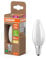 Osram 6 Stück Energiesparlampe Mini Classic Kerze 3.8W / 806lm EEK A warmweiß (2700K) CRI 80 bleifrei Milchglas E14 IP20 35mm DM, Weiß