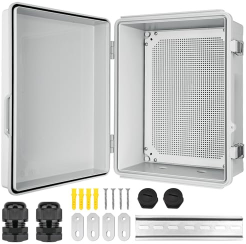 CHENGPI Verteilerkasten Aufputz,Verteilerschrank Industriegehäuse Schaltkasten,IP66 Elektrische Abzweigdose,Verteilerkasten Außen Wasserdicht,Anschlussdose 330×430×180MM