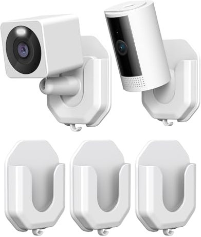 ZHANDEYUA Wandhalterung ohne Bohren, keine Schrauben, kompatibel mit Ring Indoor Cam (2. Generation)/Blink Mini/Mini 2/Blink Outdoor 4/Wyze Cam v3v4/WYZE Cam OG Kameras, selbstklebende Wandhalterung,