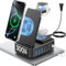 300W Charging Station for Multiple Devices Apple,10 in 1 Wireless Charger for iPhone,GaN III USB C 65W PD Fast Charging Stand Dock for MacBook,iWatch&Airpods (Wireless Charging Only for Apple)