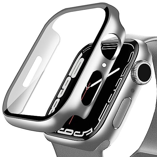 DYAOLE Apple Watch Schutzhülle Kompatibel Mit Series 10 - Displayschutz PC Hülle (46mm, Silber)