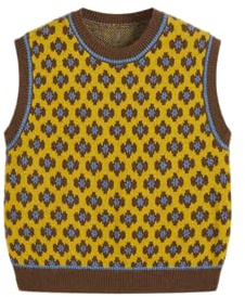 CIDER Sweater Vest Women Sleeveless Cropped Sweaters Trendy Fall Outfits
