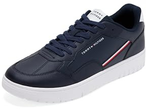 Tommy Hilfiger Men’s Basket Core Stripes Low Top Cupsole Trainers