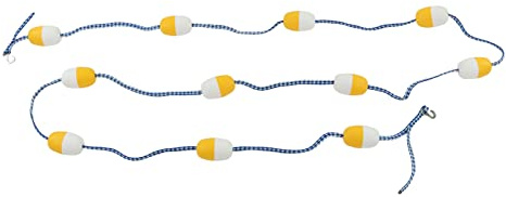 Rhawuy PVC Float Lane Line 5m | 7cm Corde de diviseur de Piscine réutilisable | Concurrence en Piscine en Salle/équipement de Formation | Matériau en Mousse Solide