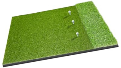 QUXVUIS Tappetino da allenamento per il golf robusto, il tappetino in erba sintetica per golf offre una lunga durata con EVA e PP, tappeto antiscivolo per allenamento e colpi regolari