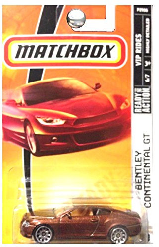 Matchbox 2009 VIP Rides Bentley Continental GT Brown Metallic #39