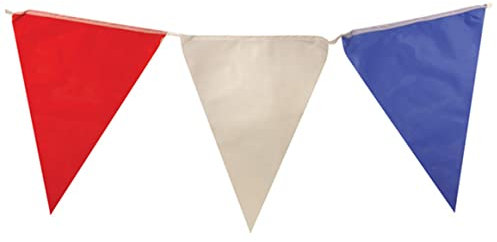 MTGL - Banderole avec Fanions - Drapeau Français - Nylon - 7 m