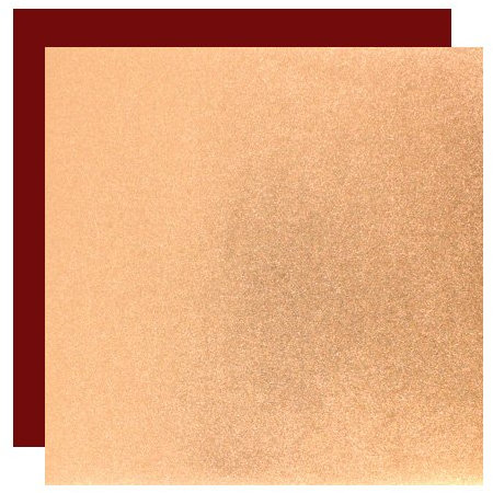 Origamipapier Metallic-Paper Double Color 25 cm kupfer-azuki, 10 Blatt