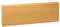 KGM Sockelleiste Modern – Furnierte Massivholz-Sockelleiste in Eiche natur lackiert – Maße: 2400 x 16 x 95 mm – 1 Stück
