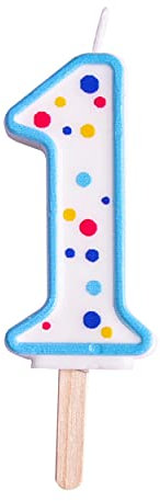 PME Kerze, groß, Kunststoff, Blau, 4 x 1 x 6.3 cm