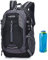 A AM SeaBlue Wanderrucksäcke Trekkingrucksack Damen Männer Rucksack Backpack Bag 30L Liter Für Erwachsene Freizeit Outdoorrucksack Wasserdichter Reiserucksack Mit Wasserflasche (1-Schwarz)