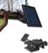 Dachrinnenhalterung für Ring-Solarpanel – OkeMeeo Außenhalterung für Arlo, Eufy, Reolink Solarpanel für maximale Sonneneinstrahlung, Schwarz, 1 Stück