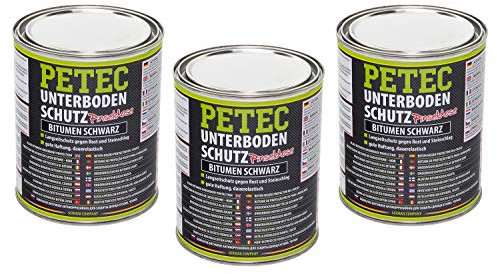 Petec Langzeit Unterbodenschutz 3000 ml Bitumen Versiegelung Unterboden Schutz