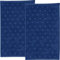 Erwin Müller Walk-Frottier Gästetuch 2er-Pack Baden Baden dunkelblau Größe 30x50 cm - extra saugstark, schnell trocknend, samtweich, mit Schlaufe