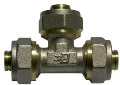 Raccordo a tee per tubo multistrato a stringere 26mm