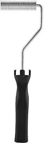 Kit de Rouleau de Fibre de Verre, Poignée D'ABS de Rouleau de Stratification de Bulle de Fibre de Verre D'alliage D'aluminium pour le Travail de Résine de GRP FRP(Diamètre du rouleau 21 * 75mm)