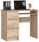 AKORD Schreibtisch A6 90 cm | 3 Schubladen Links | Schreibtisch | Bürotisch | Computertisch | Arbeitstisch | Laptoptisch | Bürmöbel | B90 x H77 x T50 cm | Gewicht 29,95 kg | Sonoma Eiche