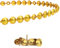 5 Streifen mit Nieten, Antikgold, 11 mm, für Sofas, Sessel und Stühle
