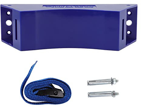 Gas Cylinder Bracket Holder, Cylinder Wall Mounted Bracket with Expansion Screws and Safety Chain Supported(Blue)