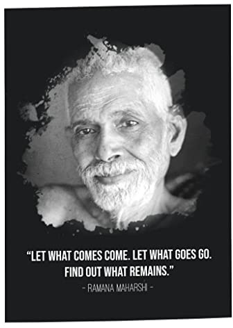 Fabulous Poster Plakat Find Out What Remains Quote Ramana Maharshi Inspirieren Motivieren Spirituell Meditation