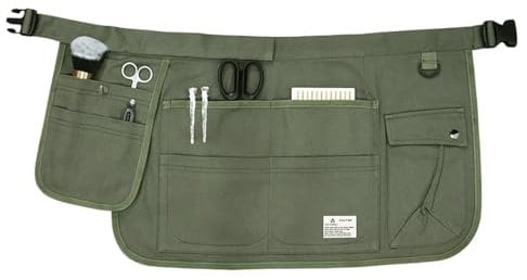 Nanxson Canvas Short Tool Apron Multi-purpose Pocket Storage Garden Apron for Women with Adjustable Buckle