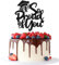 Tenhaisi Black Glitter So Proud of You Cake Topper, 2023 Graduation Party Dekoration, Congrats 2023 Grad Schild Kuchen Dekor, High School/College Graduation Party Supplies