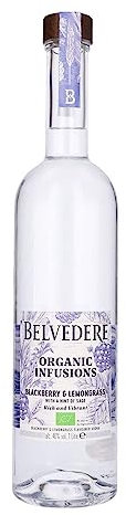 Belvedere Organic Infusions Blackberry & Lemongrass Flavoured Vodka 40% Vol. 1l