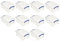 Really Useful Box Stackable 9 Liter Plastic Storage Container Bin with Snap Lid & Built-In Clip Lock Handles for Home & Office Organization (10 Pack)
