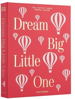 ALBUM PHOTO PRINTWORKS DREAM BIG LITTLE ONE PINK XL