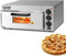 Fulgutonit Profi Pizzaöfen, 2000W Pizzaofen Elektrisch aus Edelstahl, Kommerzieller Pizzabackofen mit 40x40cm Pizzastein, Timer bis 120Min, Temperatur bis 350°C (1-Etagen)