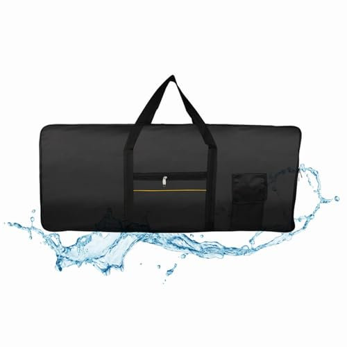 Keyboard-Tasche mit Riemen, Tragbare Wasserdichte 61 Tasten Elektrische Klavier Keyboard Fall 98 X 14 X 41 cm Klaviertasche mit Griff für Outdoor Reisen