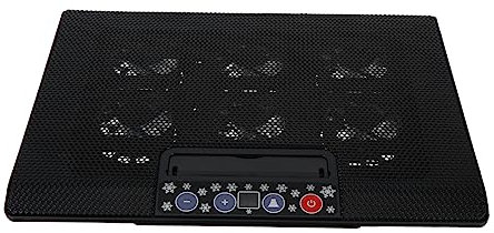 HOMSFOU Notebook Cooler Gaming Laptop Cooler Laptop Pad Laptop Rack Collapsible Cooling Rack Cooling Laptop Stand Portable Laptop Cooler Laptop Accessory Adjust Fan Iron Mesh and Plastic