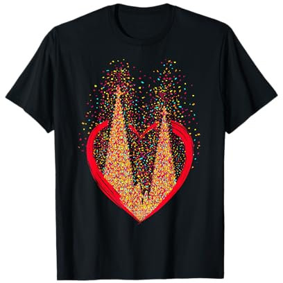 Kölner Dom Konfetti Im Herzen Karneval Für Kölner Alaaf Köln T-Shirt