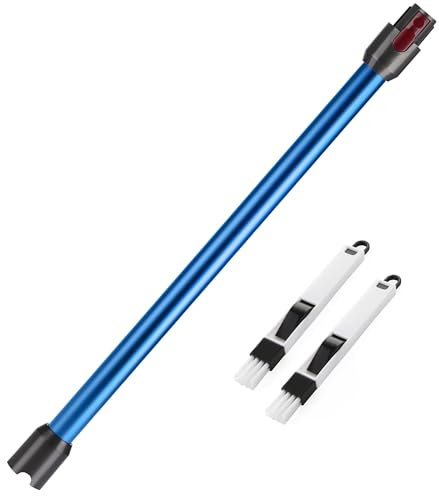 Tubo Telescópico Compatible con Dyson V7 V8 V10 V11 V15, Tubo de Extensión Rígido para Dyson V11, Tubo de Conexión de Liberación Rápida para Aspiradora Dyson con Dos 2 en 1 Cepillos, Azul
