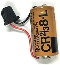 1 Pièce Compatible avec Batterie Au Lithium PLC CR2/3 8.L 3V FDK CR2/38.L avec Tête Noire