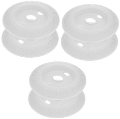 UKCOCO 6 Pcs Thermostat Cover Thermostat Trim Cover Thermostat Back Plate Wall Mount for Thermostat Trim Kit for Thermostat Trim Plate for Thermostat Silica Gel White Universal Supplies