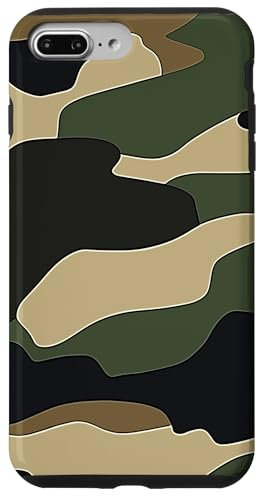 Camo Green Camouflage Pattern Military Design Olive Camo Case for iPhone 7 Plus/8 Plus