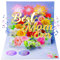 Aukuoy Musik Muttertagskarte, 3d Karte Muttertag, Mothers Day Cards Pop Up,Geburtstagskarte für Mama, Best Mom Ever Karte mit Luxusumschlag