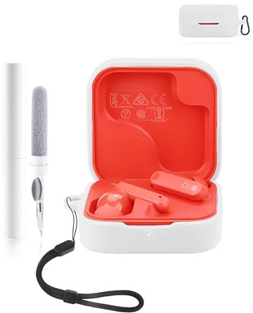 Silicone Protective Case for CMF by Nothing Buds Pro 2 Earbuds - Durable and Eco-Friendly Bluetooth Earphone Cover with Precise Holes - White